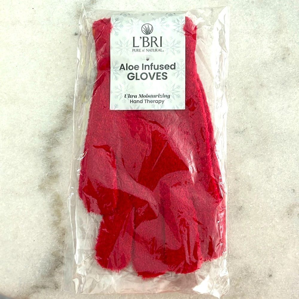 L’BRI Aloe Infused Gloves Ultra Moisterizing Hand Therapy
